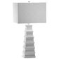 Cyan Emily Table Lamp in White, , large