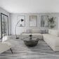 Feizy Peconic Ivory and Black 9" x 12" Area Rug, , large
