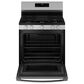GE Appliances 30" Freestanding Gas Range with 5 Burners in Stainless Steel and Black, , large