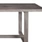 Armen Living Vivid Outdoor Rectangular Dining Table in Light Gray Eucalyptus - Table Only, , large