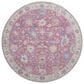 Dalyn Rug Company Hatay 8" Round Pink Area Rug, , large