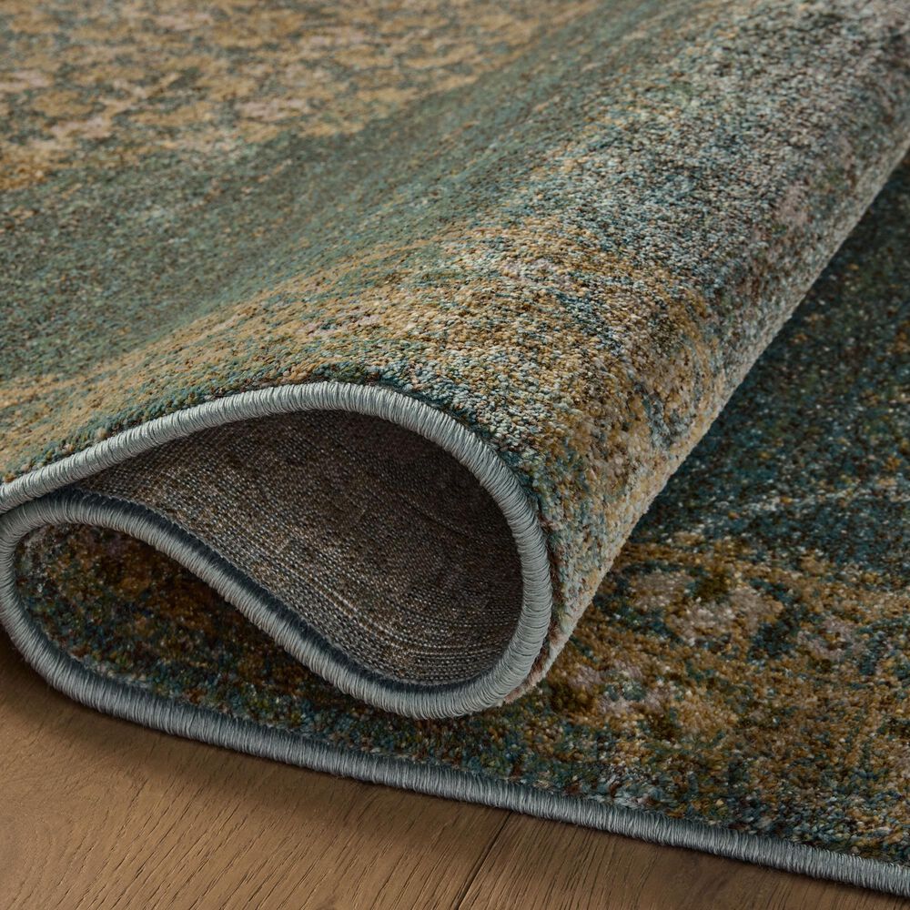 Magnolia Home Mona Aqua and Wheat 8&#39;10&quot; x 12&#39; Area Rug, , large