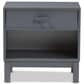Baxton Studio Deirdre 1-Drawer Nightstand in Grey, , large