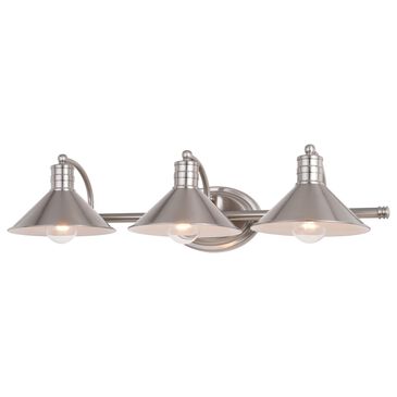 Vaxcel Akron 3-Light Bathroom Vanity in Satin Nickel, , large