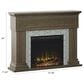 Classic Flame Twin Star 47" Wall Mantel Electric Fireplace with Reversible Surround in Hooper Oak, , large