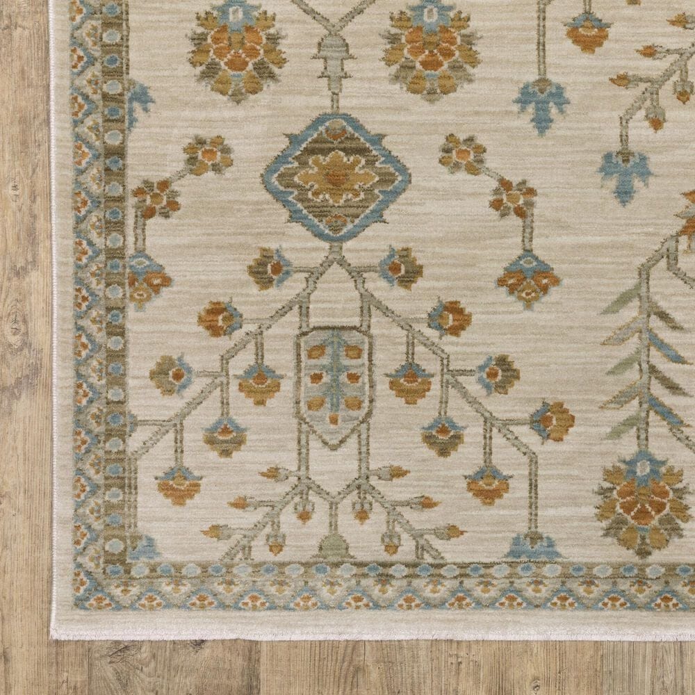 Oriental Weavers Maeve Beige and Rust 3&#39;3&quot; x 5&#39; Area Rug, , large