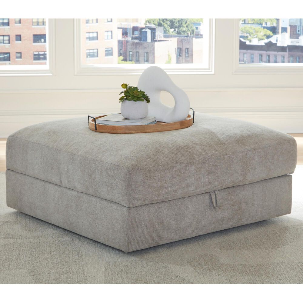 Ashley Aslan Court Storage Ottoman in Flax, , large