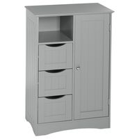 RiverRidge Home Ashland 1-Door Floor Cabinet in Gray