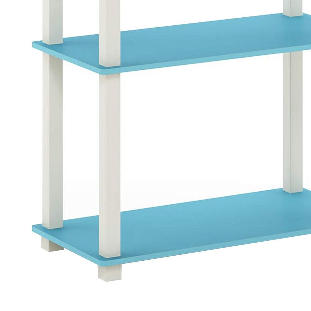 HOMLUX 5-Tier Display Rack in Light Blue and White, , large