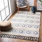 Safavieh Natura NAT678A 3" x 5" Ivory and Blue Area Rug, , large