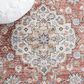 Safavieh Jasmine JSM317P 5"3" x 7"7" Rust and Blue Area Rug, , large