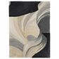 Nourison Prismatic Ivory and Black 2" x 3" Area Rug, , large