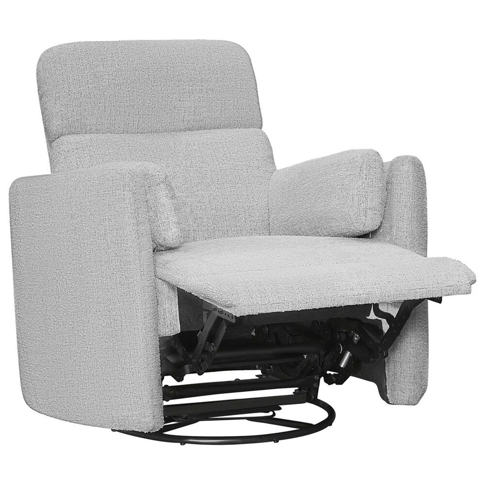 Simeon Collection Manual Swivel Glider Recliner in Angora Linen, , large