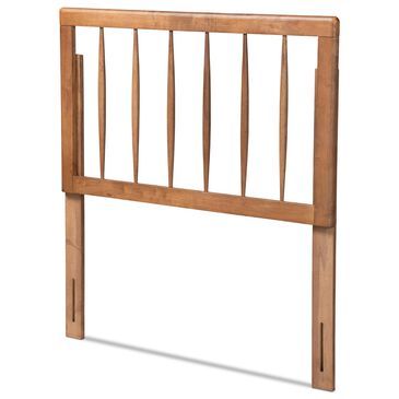 Baxton Studio Valin Twin Headboard in Ash Walnut, , large