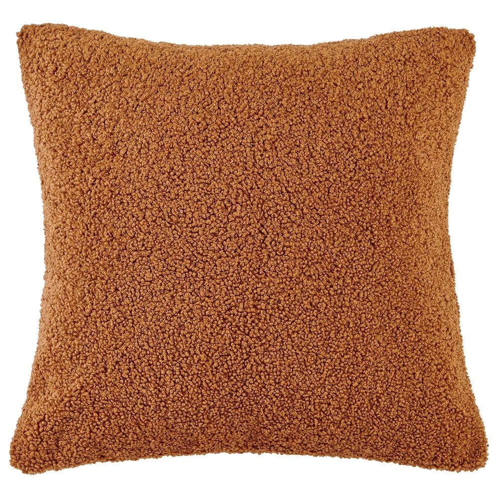 HiEnd Accents Teddy 26" Square Throw Pillow in Caramel, , large