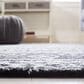 Safavieh Micro-Loop Southwestern 5" Square Black and Ivory Area Rug, , large