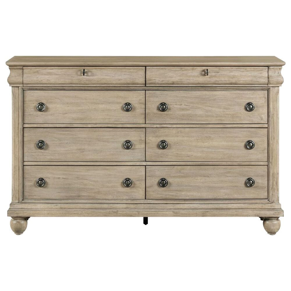 Belle Furnishings Rustic Traditions 8-Drawer Dresser in Saddle Tan, , large