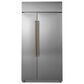 Cafe 25.1 Cu. Ft. Built-In Side-by-Side Refrigerator in Stainless Steel, , large