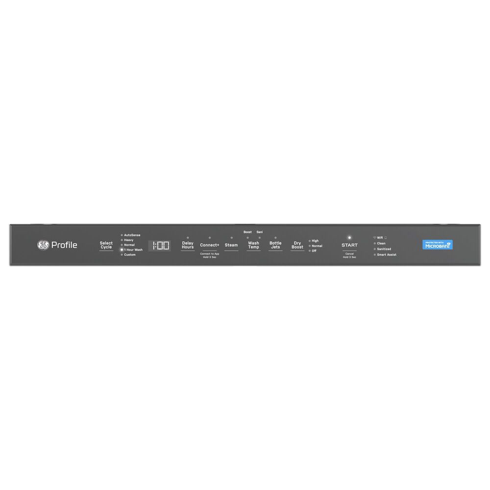 GE Profile 24&quot; Built-In Recessed Handle Dishwasher in Fingerprint Resistant Stainless Steel, , large
