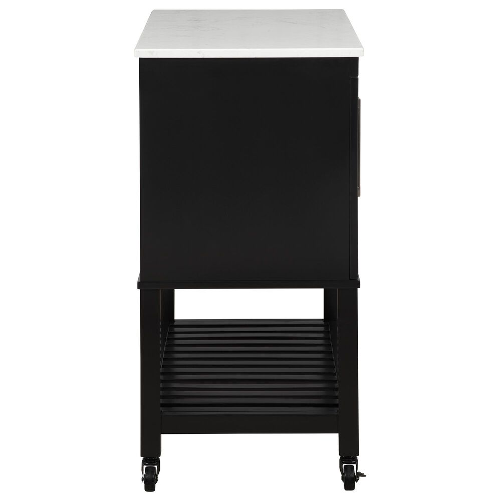 Linden Boulevard Poppy Kitchen Cart in Black, , large