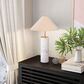 Zuo Modern Ciara Table Lamp in White Marble and Brass, , large
