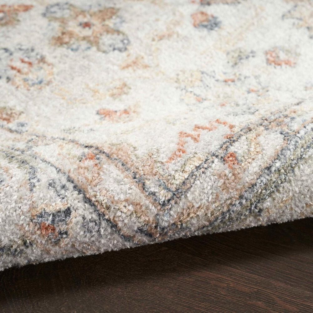 Nourison Astra Machine Washable ASW11 9&#39; x 12&#39; Grey and Multicolor Area Rug, , large