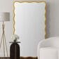 Bassett Mirror Company Freya Floor Mirror in Antique Gold Leaf, , large