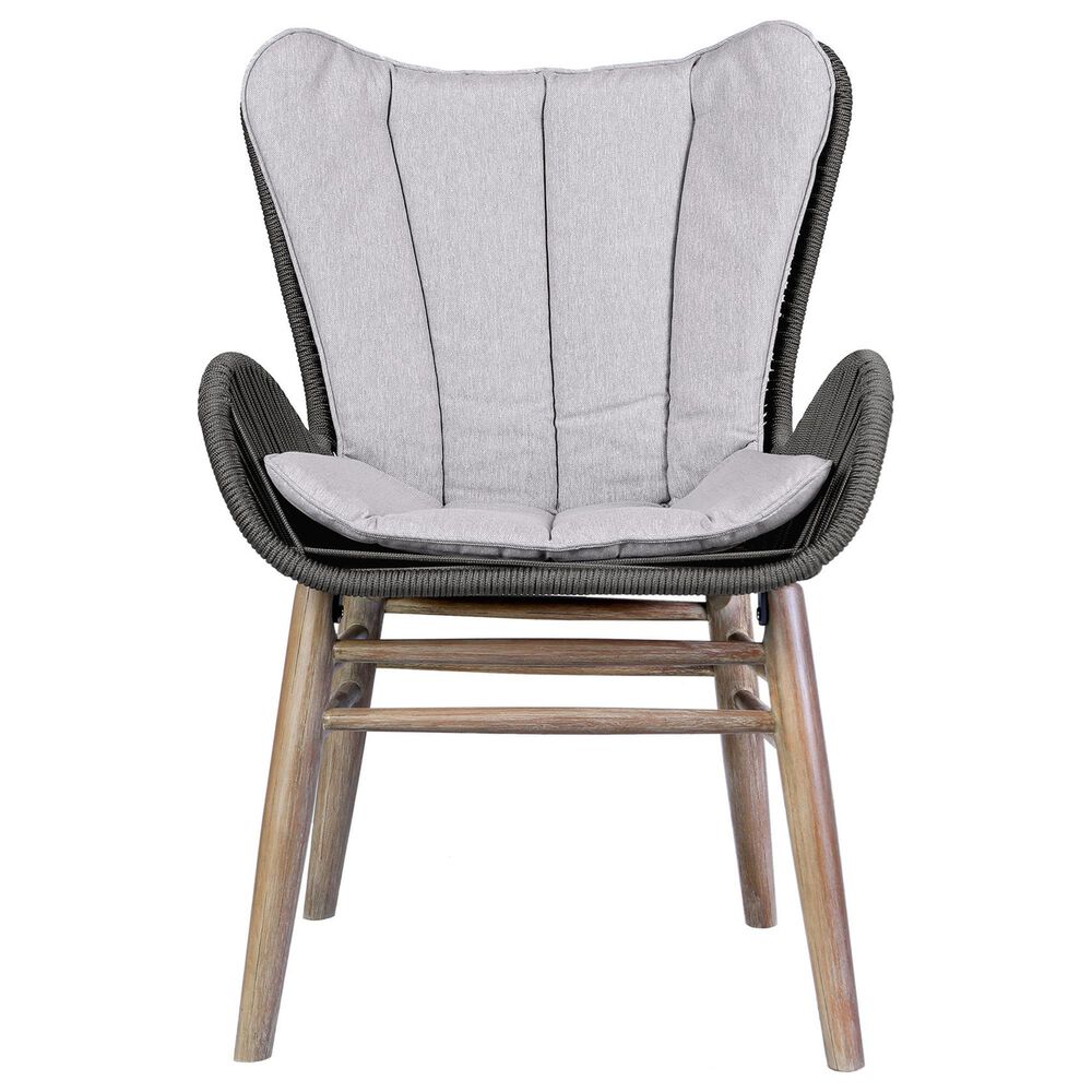 Blue River Mateo Outdoor Dining Chair with Charcoal Rope in Light Eucalyptus, , large