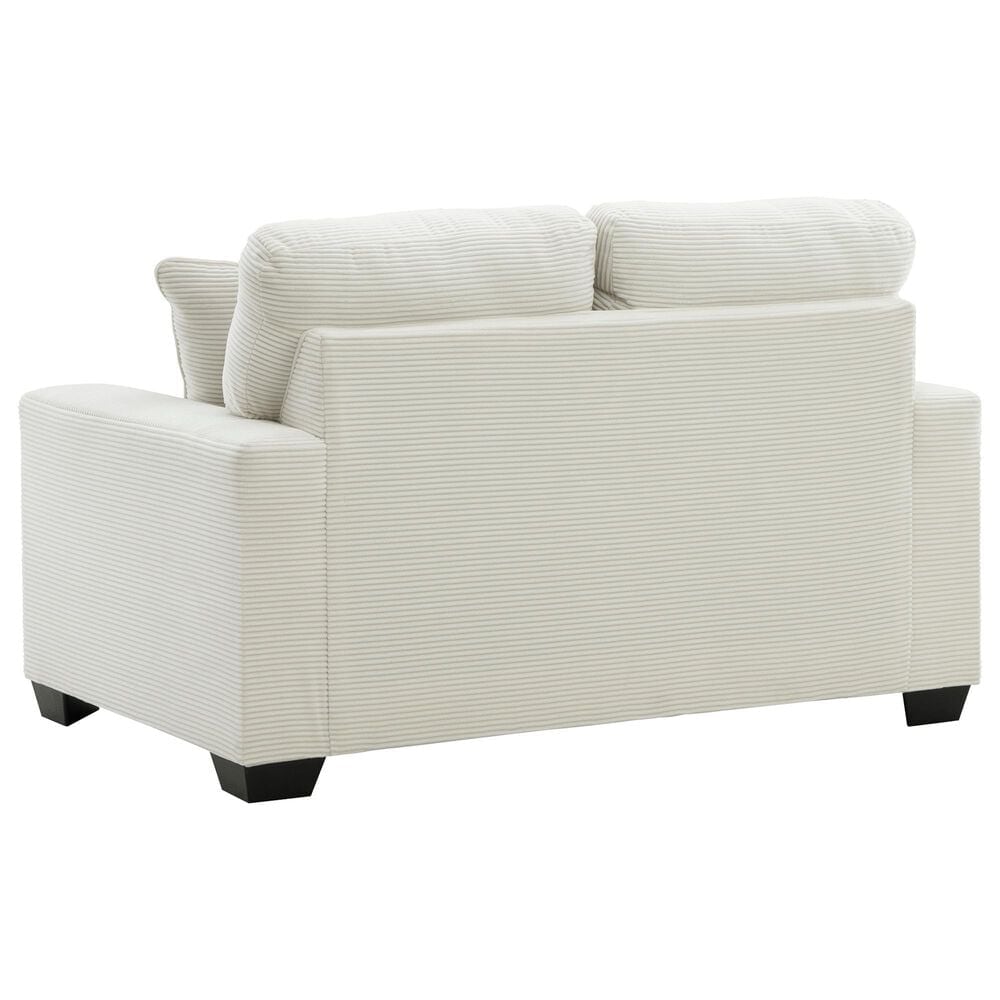 Ashley Greenbriar Stationary Loveseat Chaise in Ivory, , large