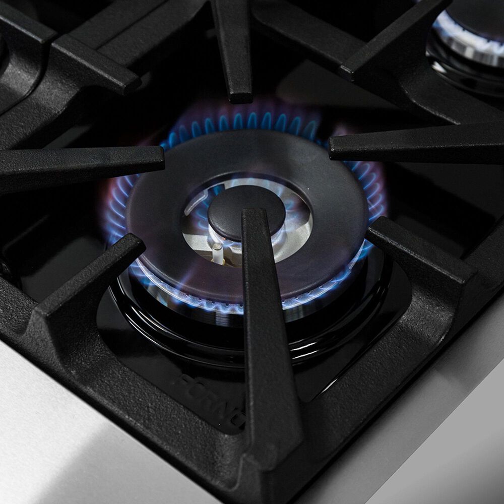Forno Massimo 36" Freestanding Dual Fuel Range in Stainless Steel, , large