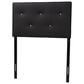 Baxton Studio Kirchem Twin Upholstered Headboard in Black, , large
