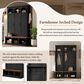 HOMLUX 5-Hook Hall Tree with 3 Hidden Storage in Black and Walnut, , large