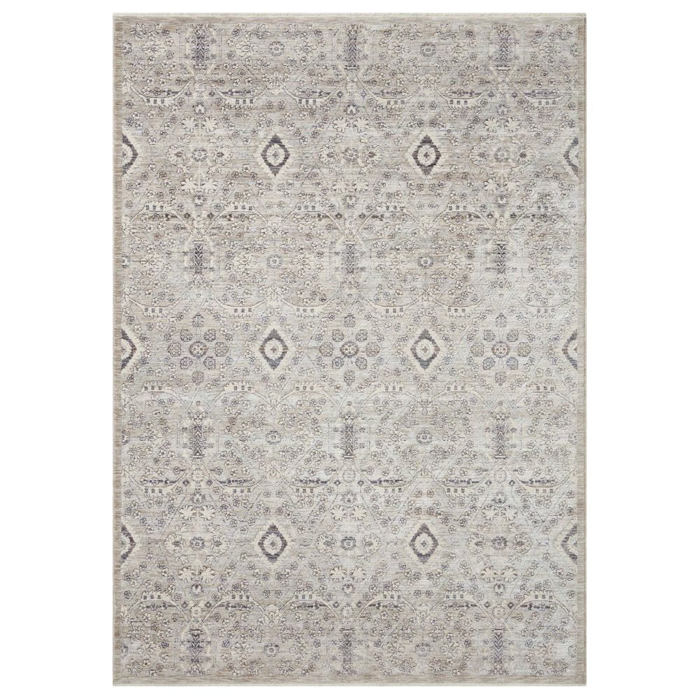 Amber Lewis x Loloi Zuma 2"3" x 3"10" Silver and Sky Area Rug, , large