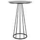 LumiSource Canary Contemporary Bar Table in Black Metal and Black Wood, , large
