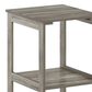 HOMLUX 2-Tier Tall End Table in French Oak, , large