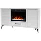 Legends Home Malibu 64" Corner Fireplace Console in White, , large