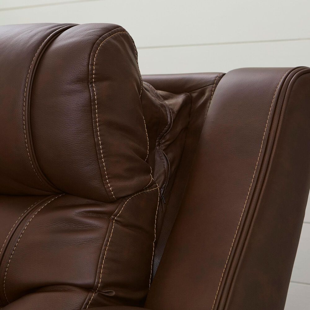 Ashley Knightington Power Reclining Loveseat in Brown, , large