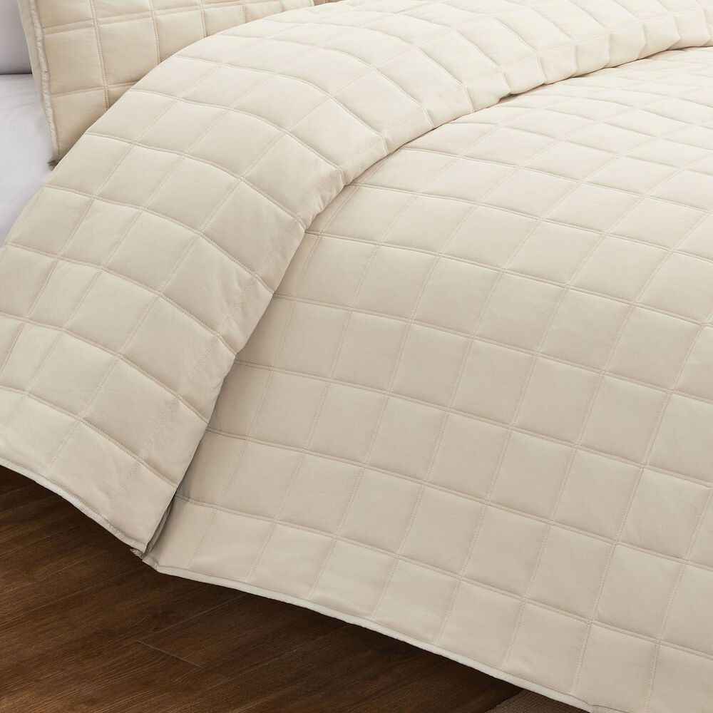 BCP Home Clarice 3-Piece Full/Queen Quilt Set in Cream, , large