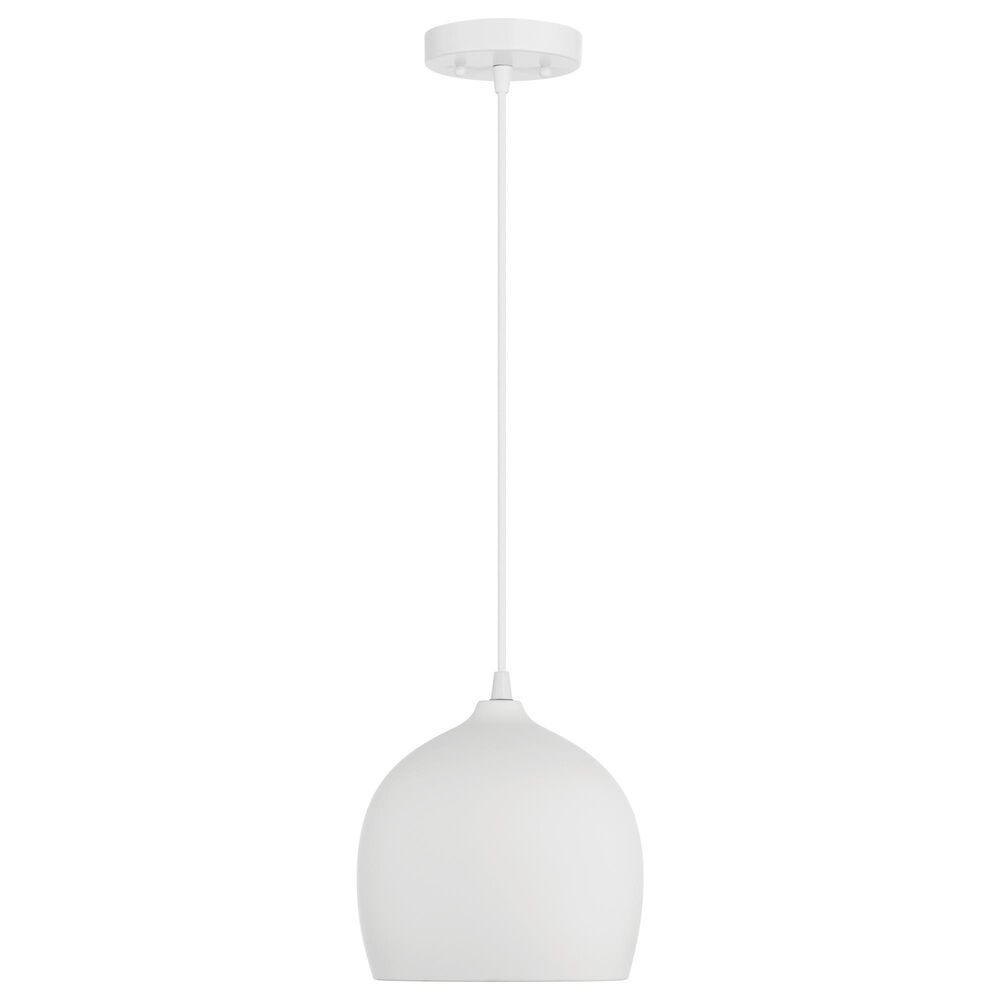 Creative Coop Sienna 1-Light Small Pendant in White, , large