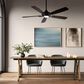 Minka-Aire Dyno 52" Ceiling Fan with Dark Walnut Blades in Coal, , large