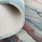 Feizy Amira 10" x 14" Teal and Multicolor Area Rug, , large
