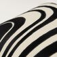 Rizzy Home 14" x 26" Abstract Down Filled Lumbar Pillow in Black and Natural, , large