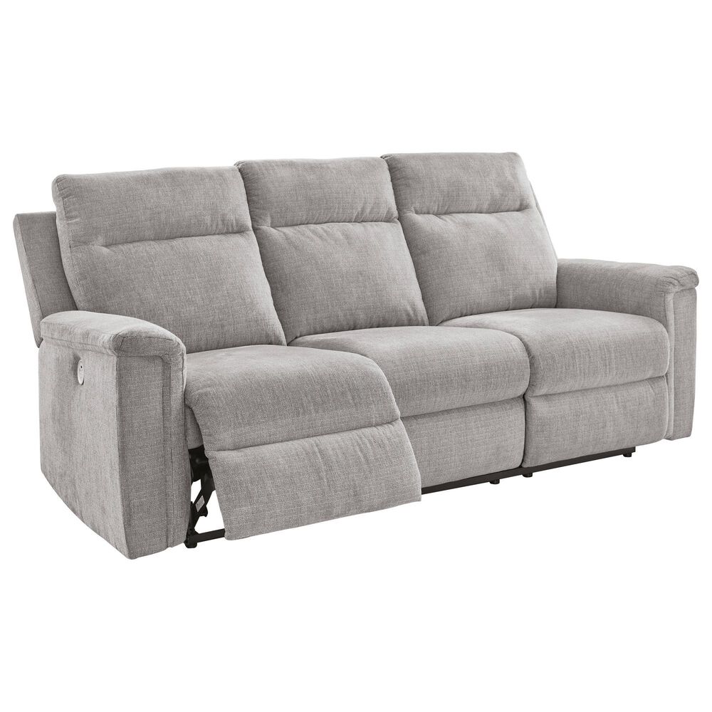 Ashley Barnsana Power Reclining Sofa in Ash, , large