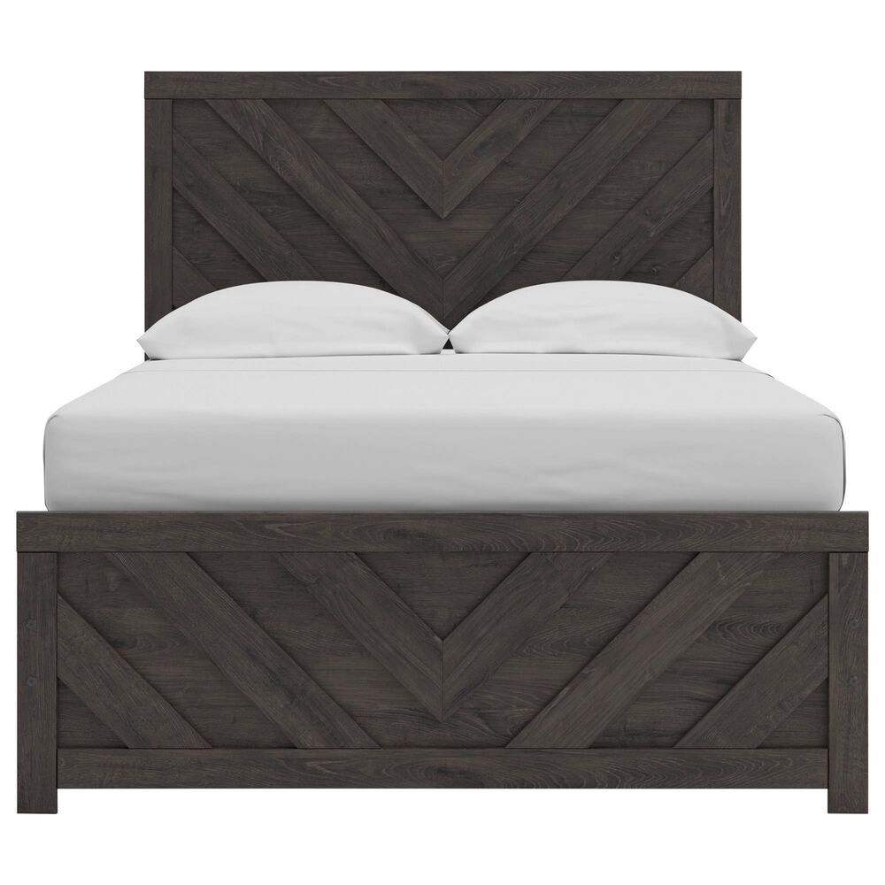 Ashley Prendonea Full Panel Bed in Dark Charcoal, , large