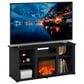 HOMLUX 47" Rectangular TV Stand with Electric Fireplace in Americano, , large