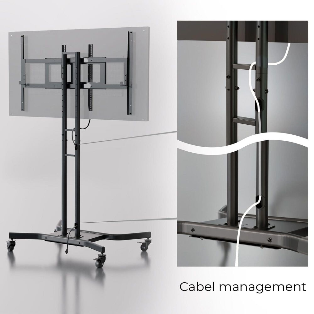 Storm Shell Indoor/Outdoor Rolling Cart with Shelf in Black, , large