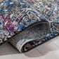 Safavieh Aria 2" x 8" Blue and Ivory Runner, , large