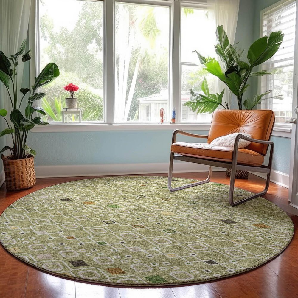 Dalyn Rug Company Neo NO12 8&#39; Round Sage Area Rug, , large