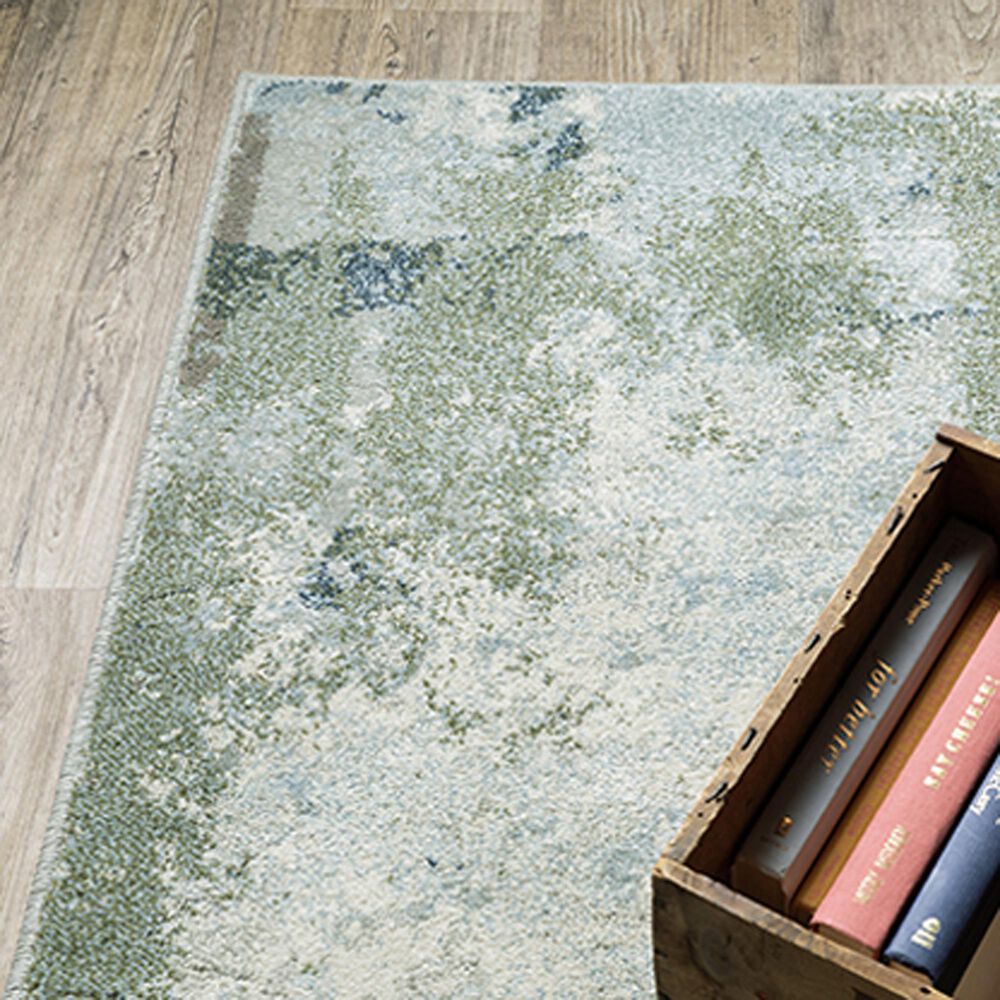 Oriental Weavers Branson 6&#39;7&quot; x 9&#39;2&quot; Blue and Green Area Rug, , large