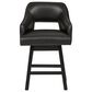 Ashley Tallenger 25" Swivel Counter Stool with Black Cushion in Dark Brown, , large